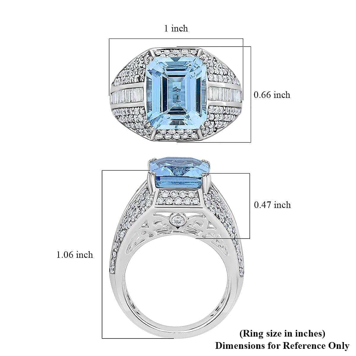 Chairman Vault Collection - Certified and Appraised RHAPSODY 950 Platinum AAAA Santa Maria Aquamarine and E-F VS Diamond Ring 7.85 Ct 7769403 4
