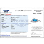 RHAPSODY 950 Platinum AGI Certified AAAA Santamaria Aquamarine & Diamond Ring 6.25 Ct.