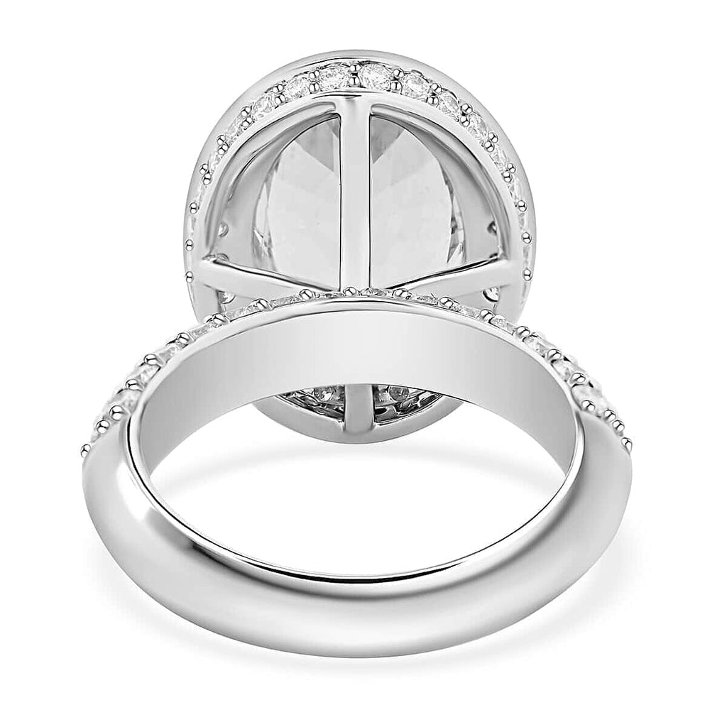 Certified and Appraised RHAPSODY 950 Platinum AAAA Santamaria Aquamarine, Diamond Ring 7.90 Ct.