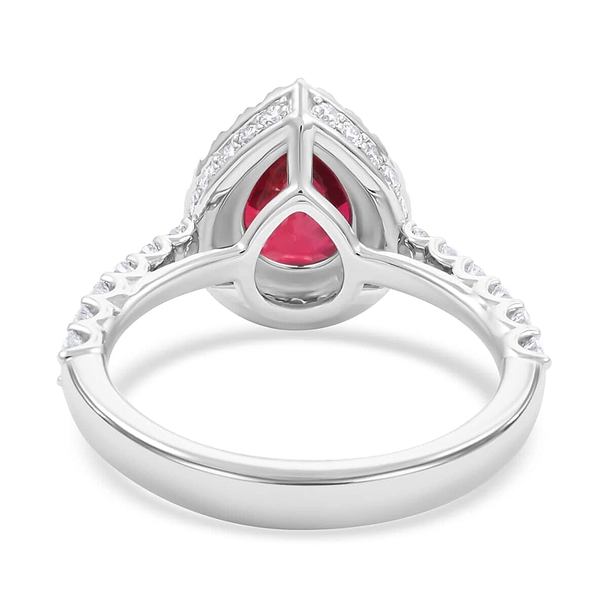 Chairman Vault Collection - Certified and Appraised RHAPSODY 950 Platinum AAAA Montepuez Ruby, White Diamond VS Ring 3.40 Ct. 7769686 4