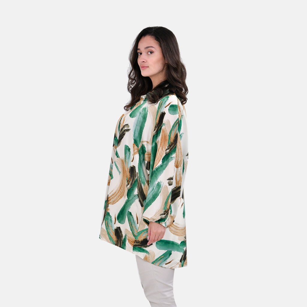 La Marey Printed Top - Green Size L - XL 16 - 22_7770709_2