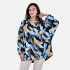 La Marey Printed Top - Blue Size L - XL 16 - 22_7770752_1