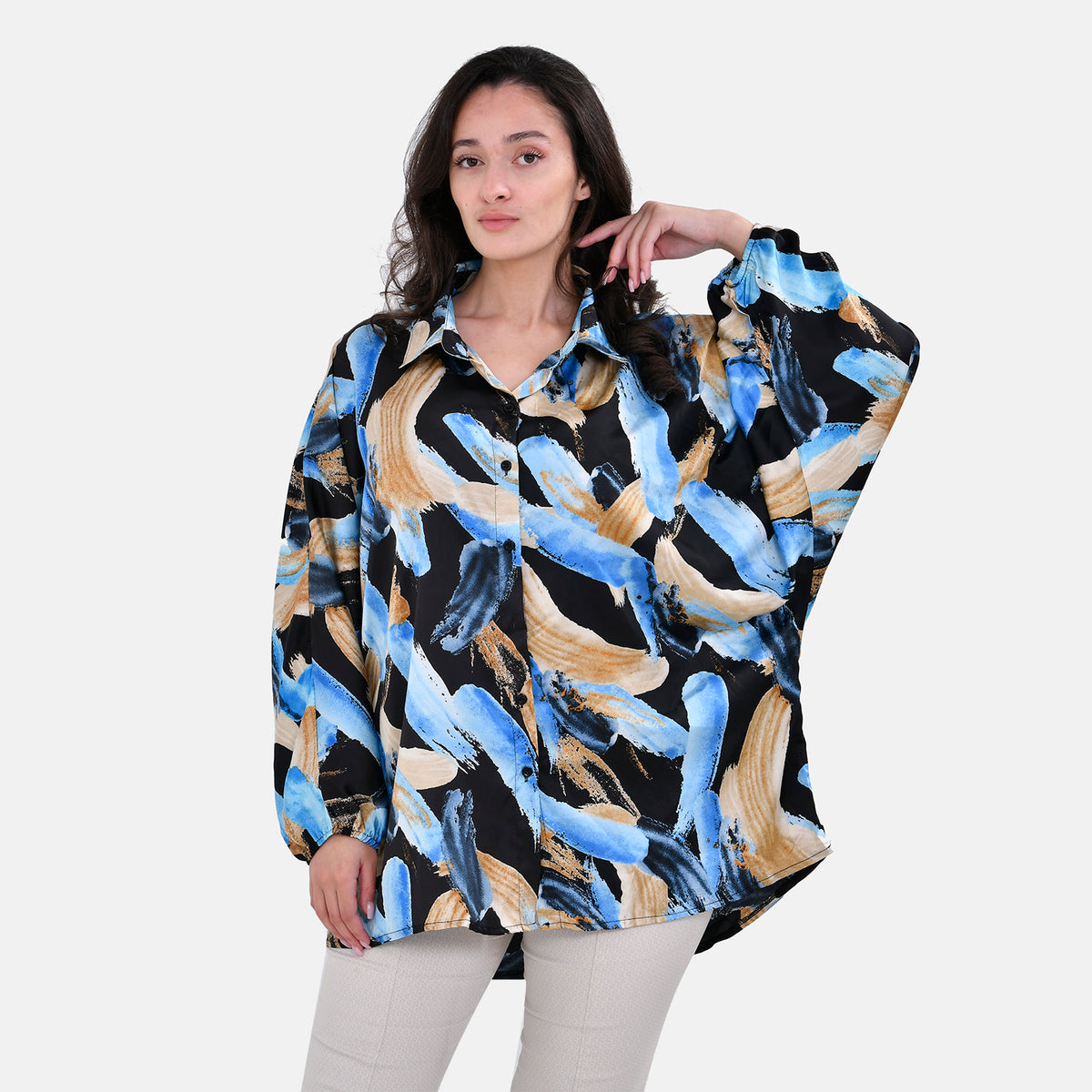 La Marey Printed Top V32573755 1
