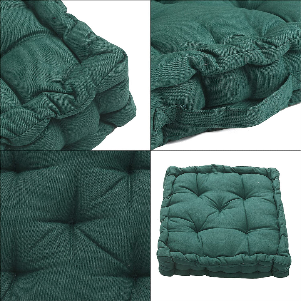 Cotton Solid Cushion Cover (Size 40x8 ) - Dark Green