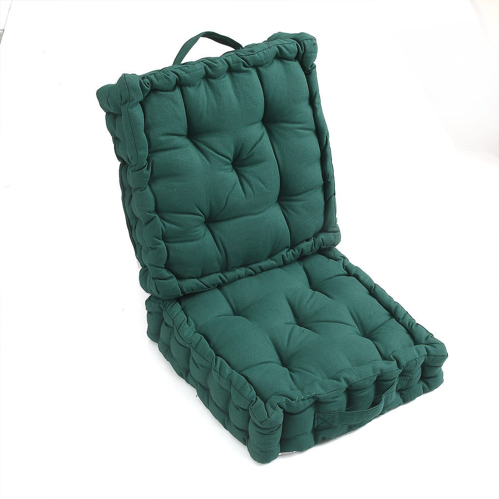 Cotton Solid Cushion Cover (Size 40x8 ) - Dark Green