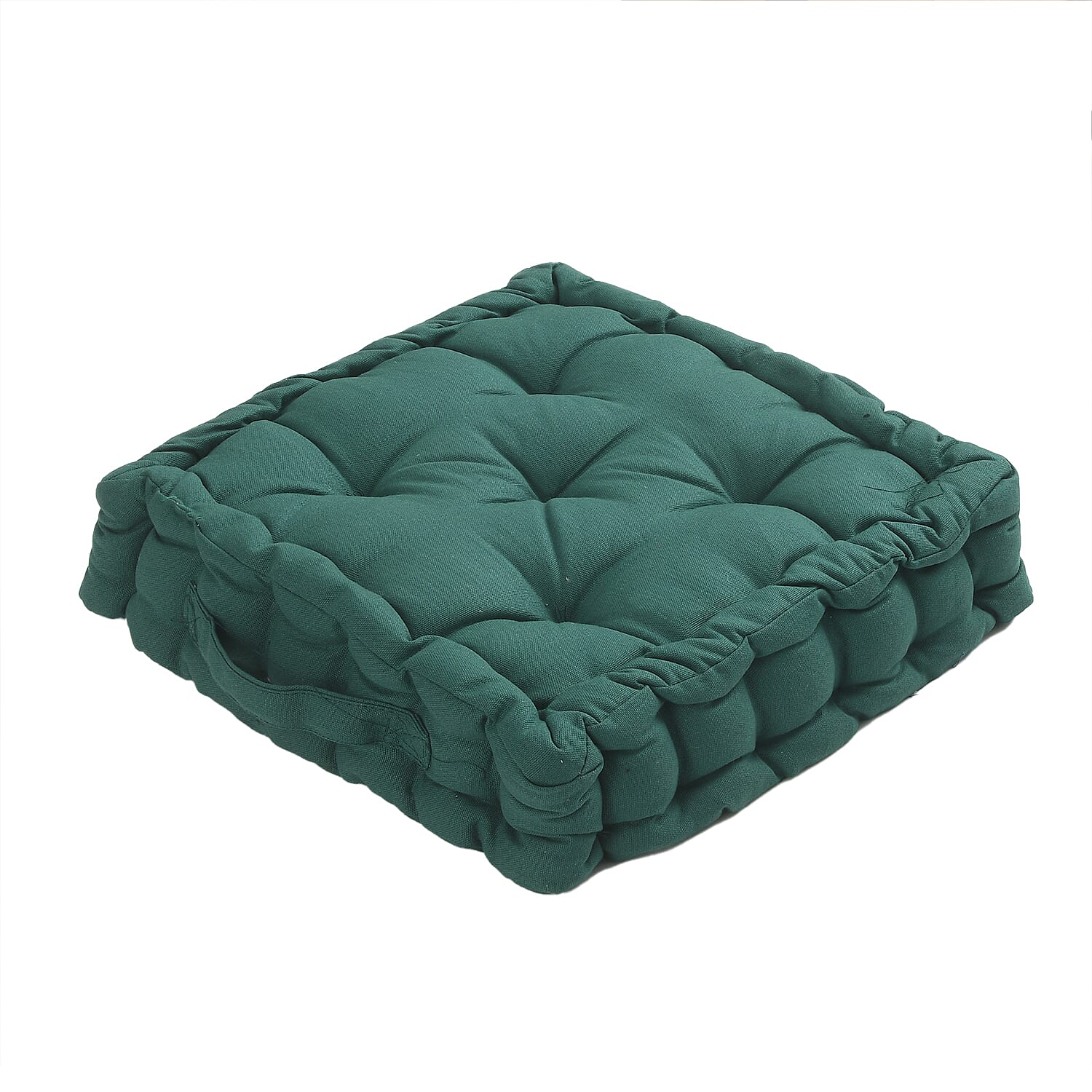 Set of 2 Solid Colour Floor Cushion 7770996 8