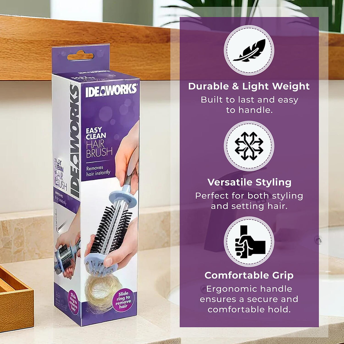 IDEAWORKS - Easy Clean Hair Brush 7771137 5