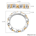 Designer Inspired - Moissanite Band Ring Sterling Silver 2.25 Ct._7771966_5