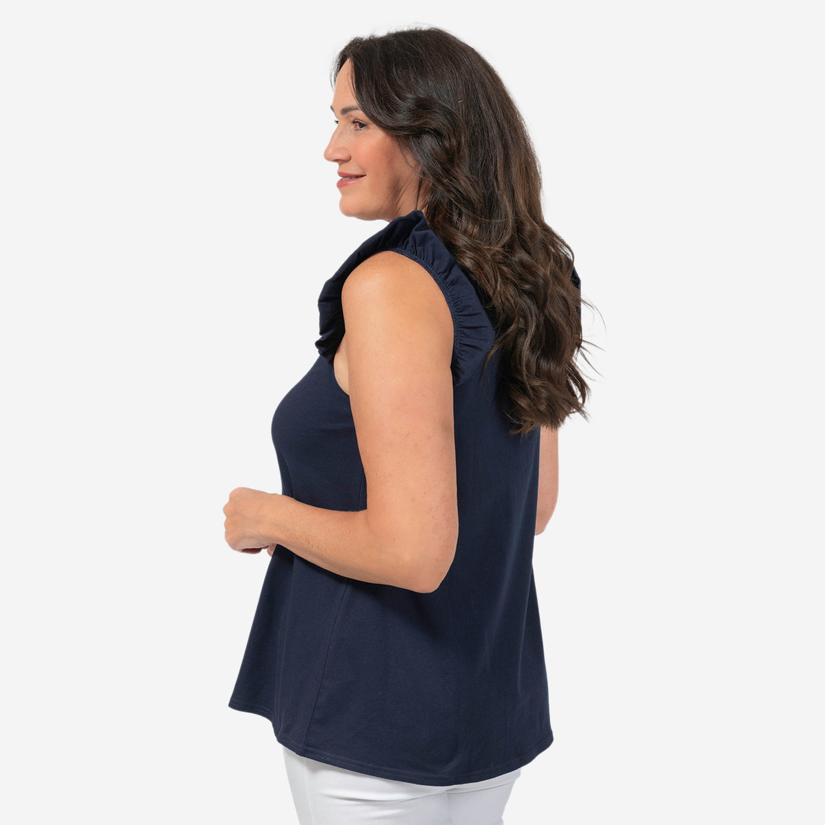Maison Frill Sleeve Ladies Vest V32647333 1