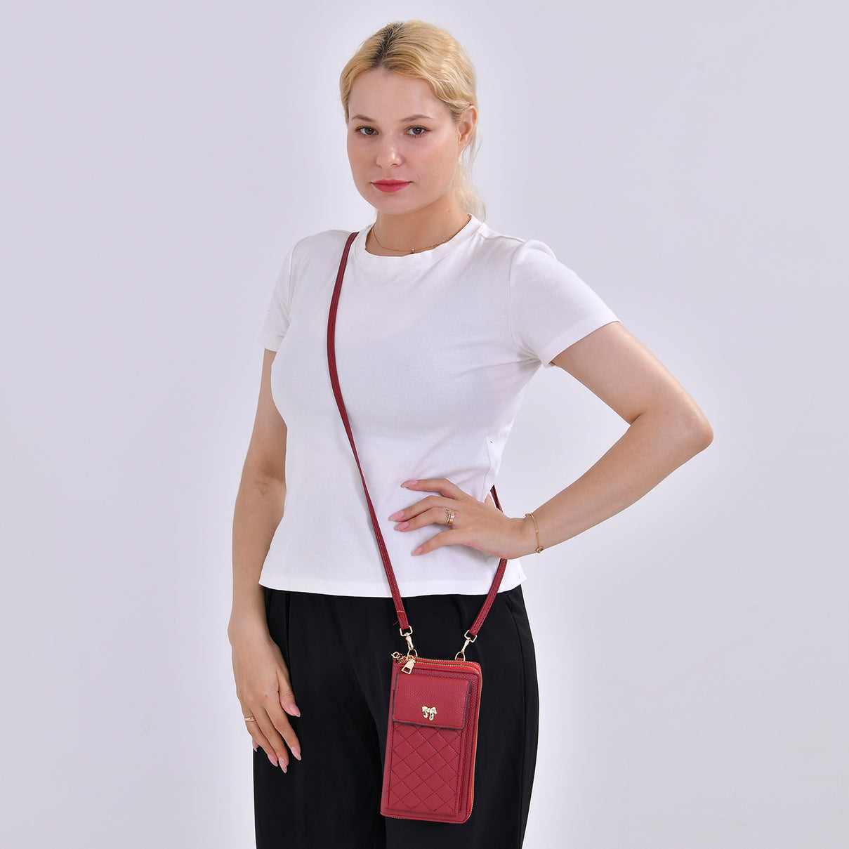 Leatherette Crossbody Cellphone Bag 7774940 2