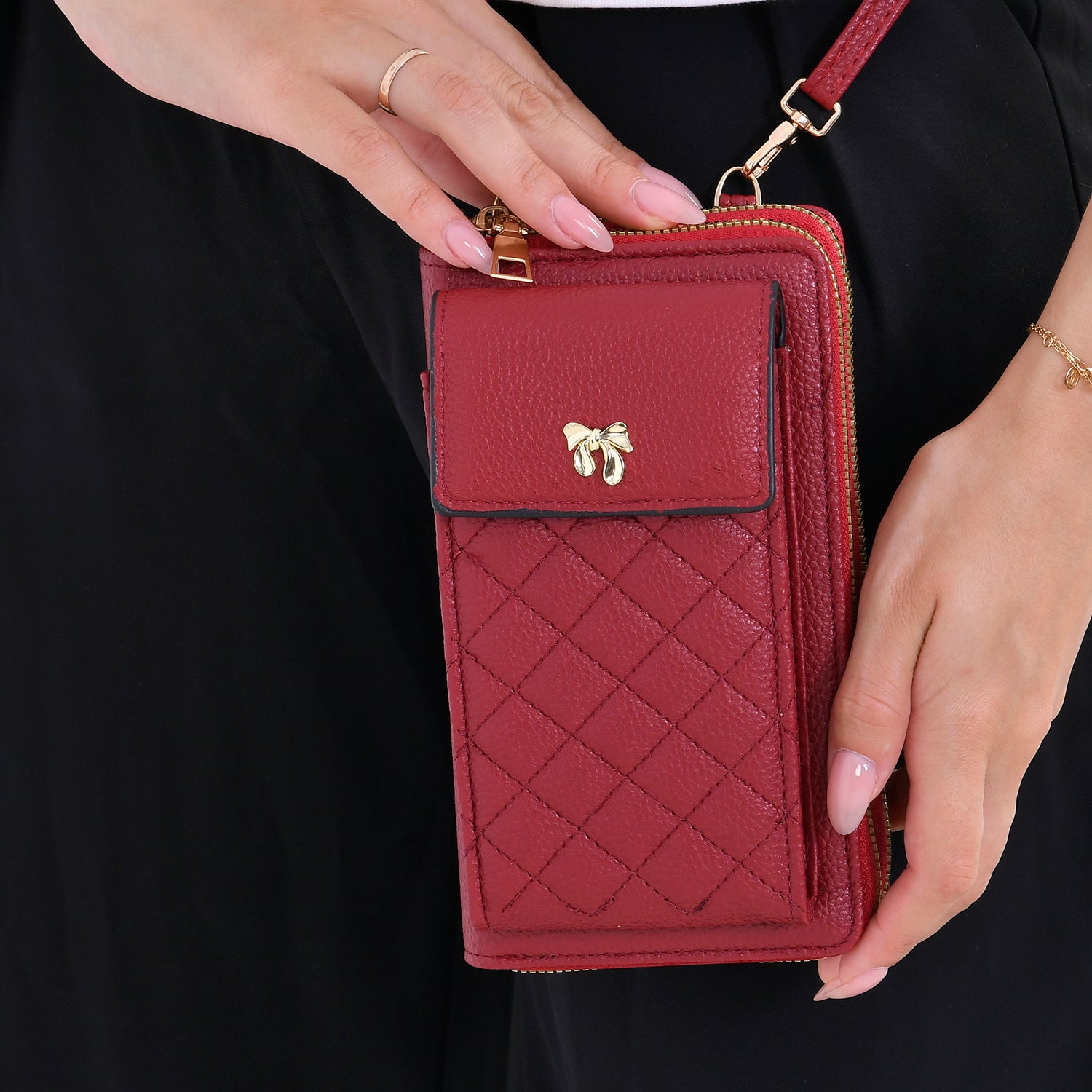 Leatherette Crossbody Cellphone Bag 7774940 3