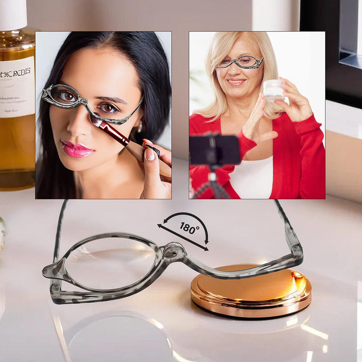 Quickreader Rotating Magnifying Makeup Glass 7775493 2
