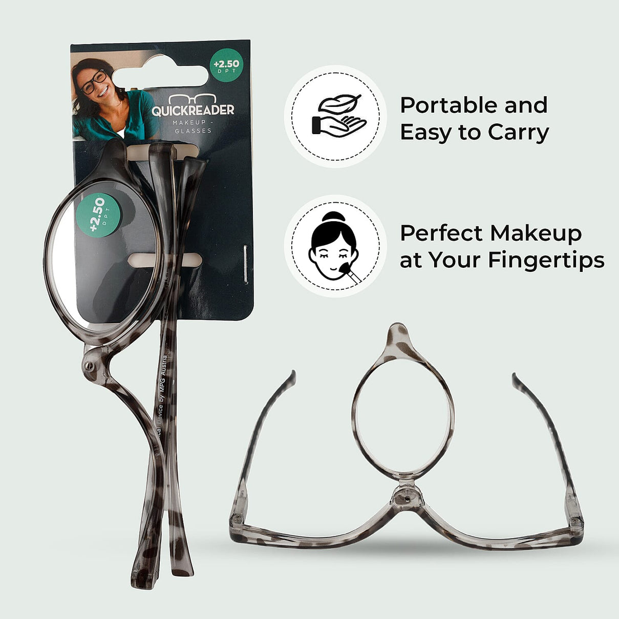 Quickreader Rotating Magnifying Makeup Glass 7775493 5