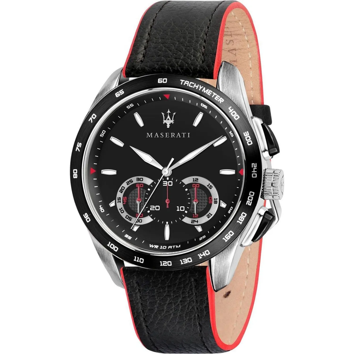 Maserati Quartz Movement Mens Watch in Leather with Complimentary Gammon Fragrance 7775500 0