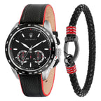 Maserati Quartz Movement Mens Watch in Leather with Complimentary Gammon Fragrance_7775500_3