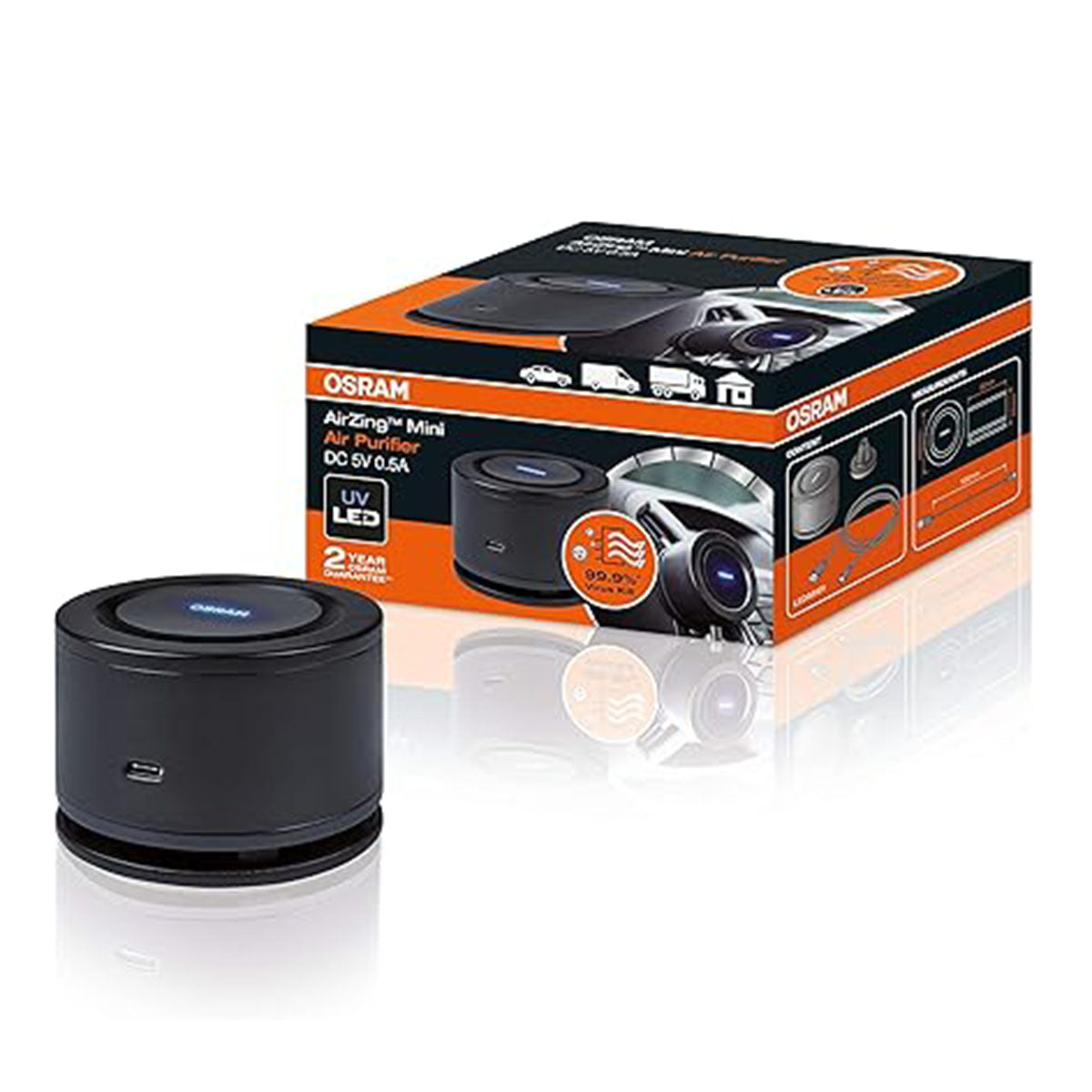 Osram Airzing Mini Air Purifier - Black V32533782 0