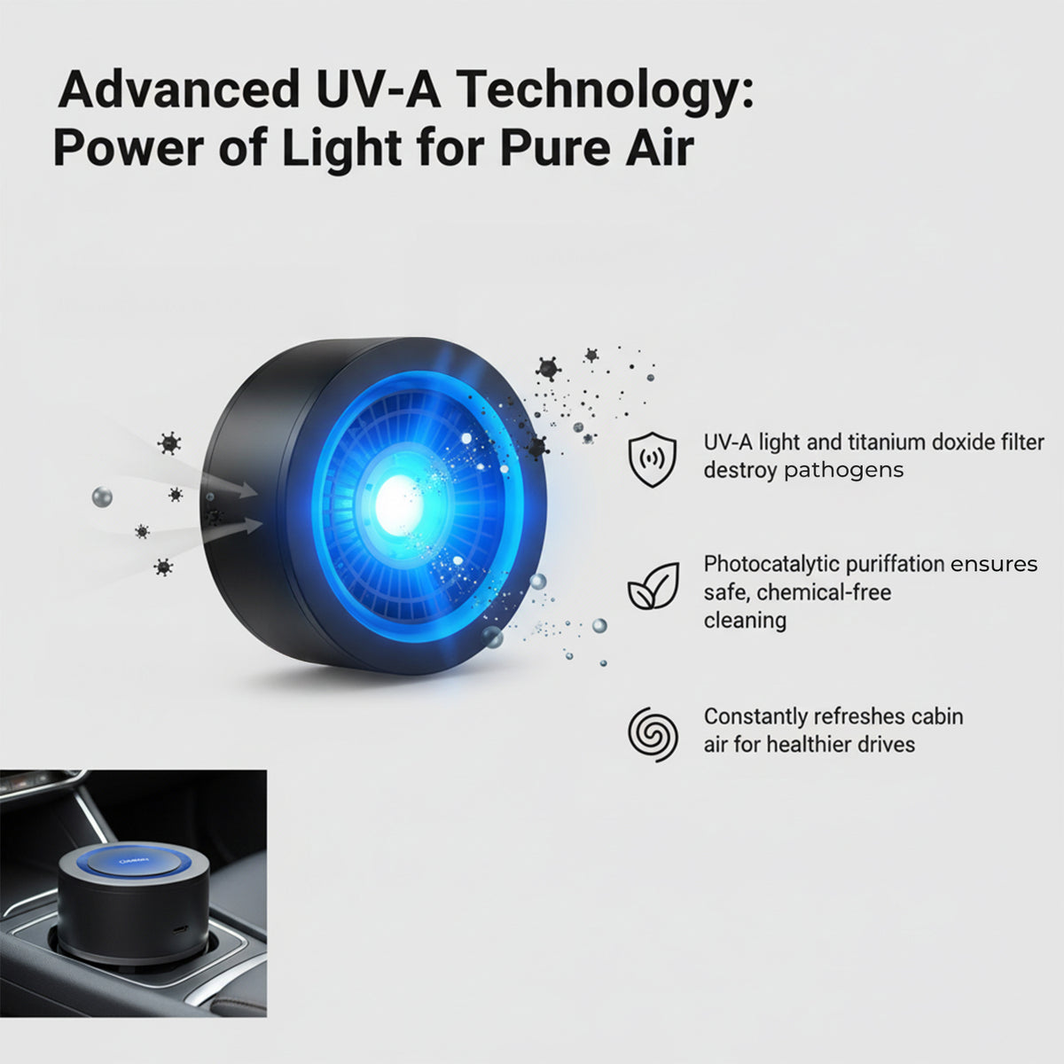 Osram Airzing Mini Air Purifier - Black V32533782 4