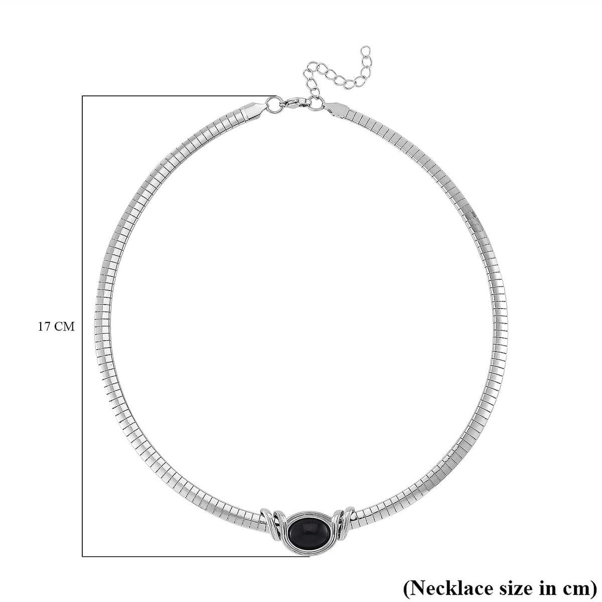 Multi Gemstones Interchangeable Necklace (18 - 20 Inch) in Pure White Stainless Steel V32516695 8