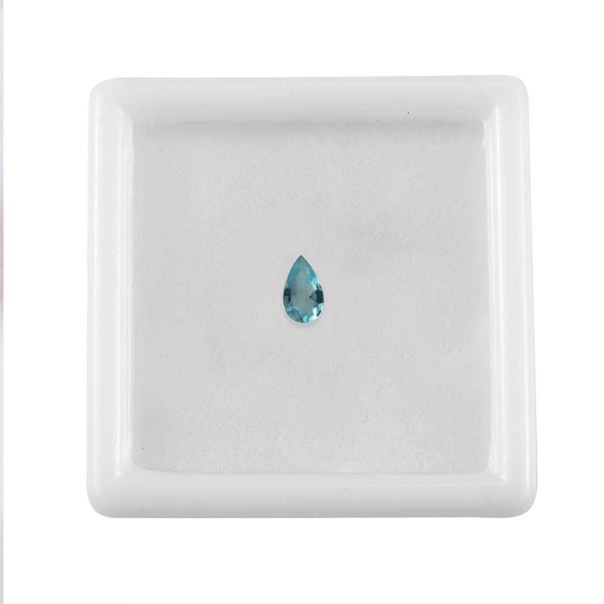 Blue Apatite Loose Gemstone in Pear Shape (5x3mm) V32513260 4