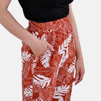 La Marey  Printed Jean Trouser (Size M) - Orange_7780904_4