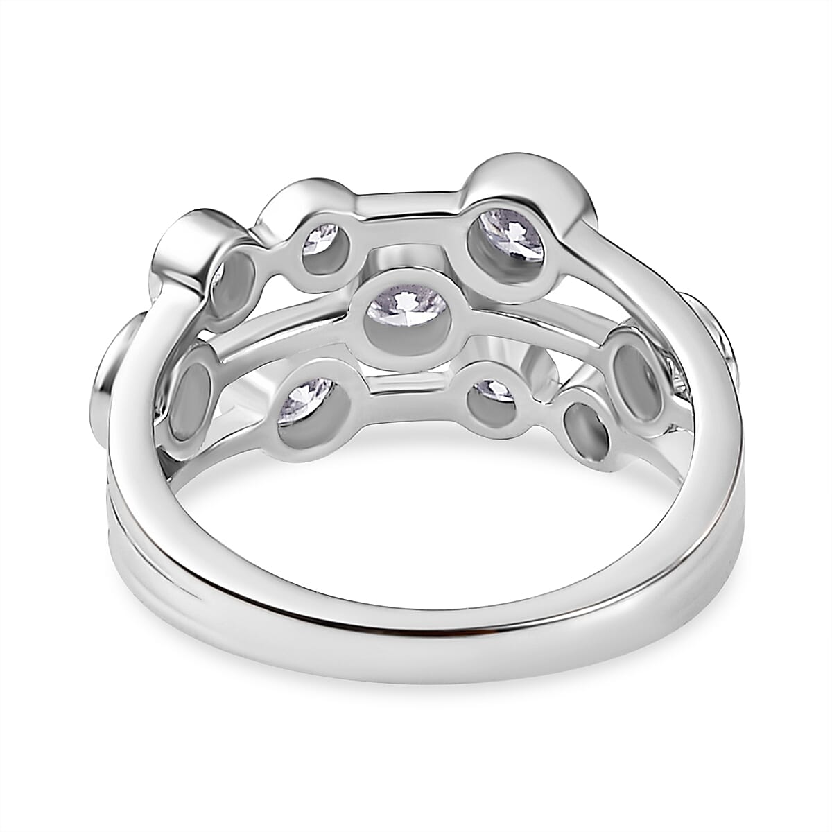 LUXURIANT 1 Ct. Lab Grown Diamond Cluster Ring in 950 Platinum, SGL Certified 7781392 5