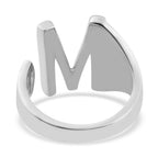 EverTrue - Initial-M Adjustable Ring in Two Tone Plating_7785329_4