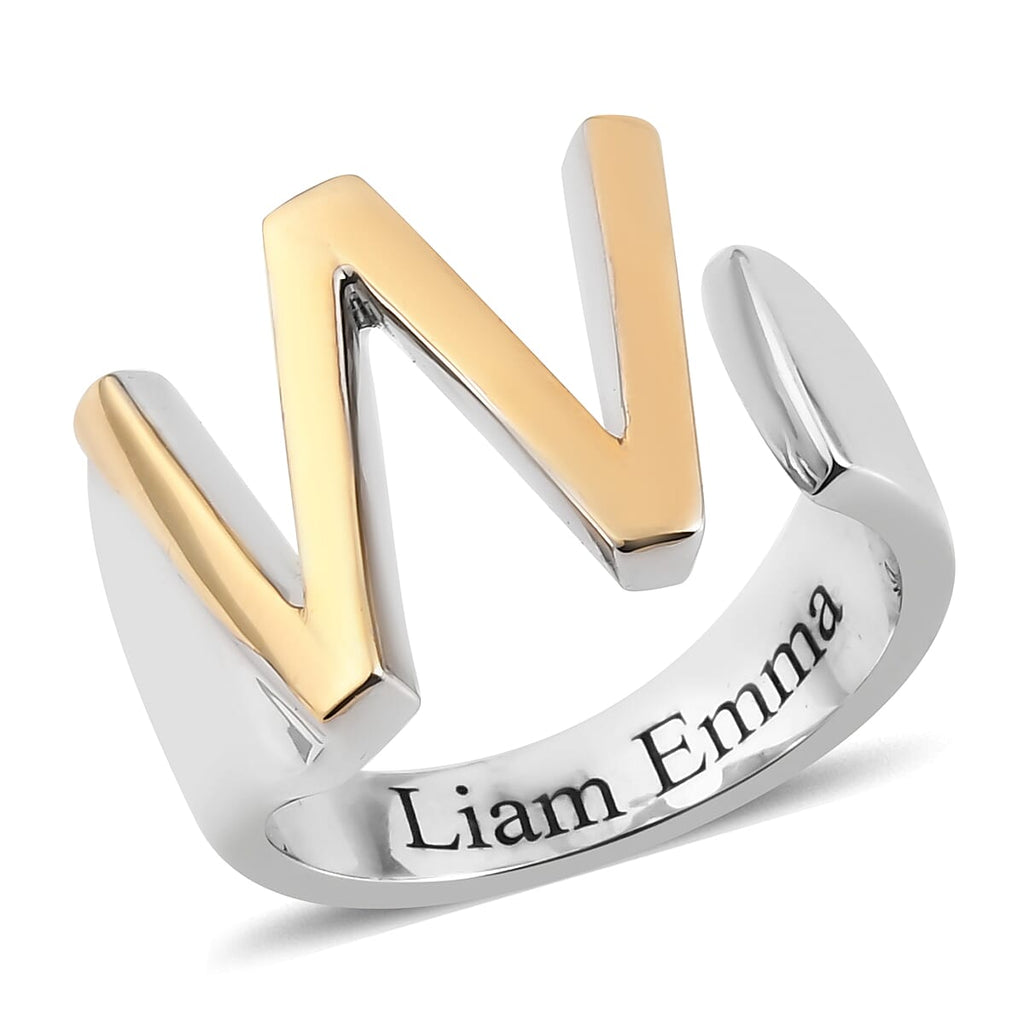 ION Plated 18K YG Fancy Ring Pure Yellow Brass