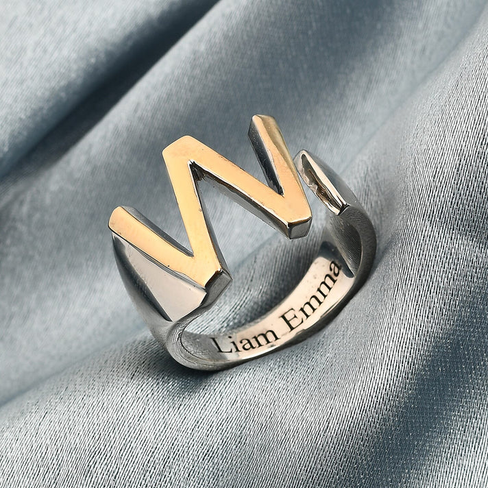 ION Plated 18K YG Fancy Ring Pure Yellow Brass 7785626 2