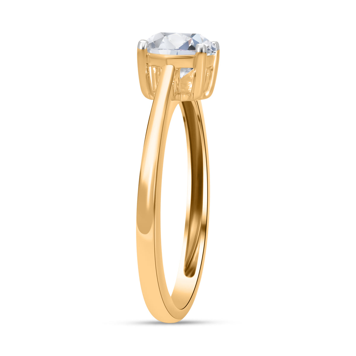 1.Ct JCK Vegas Closeout Luxuriant Diamond - 14K Yellow Gold IGI Certified (VS2-F) Lab Grown Diamond V32507172 4