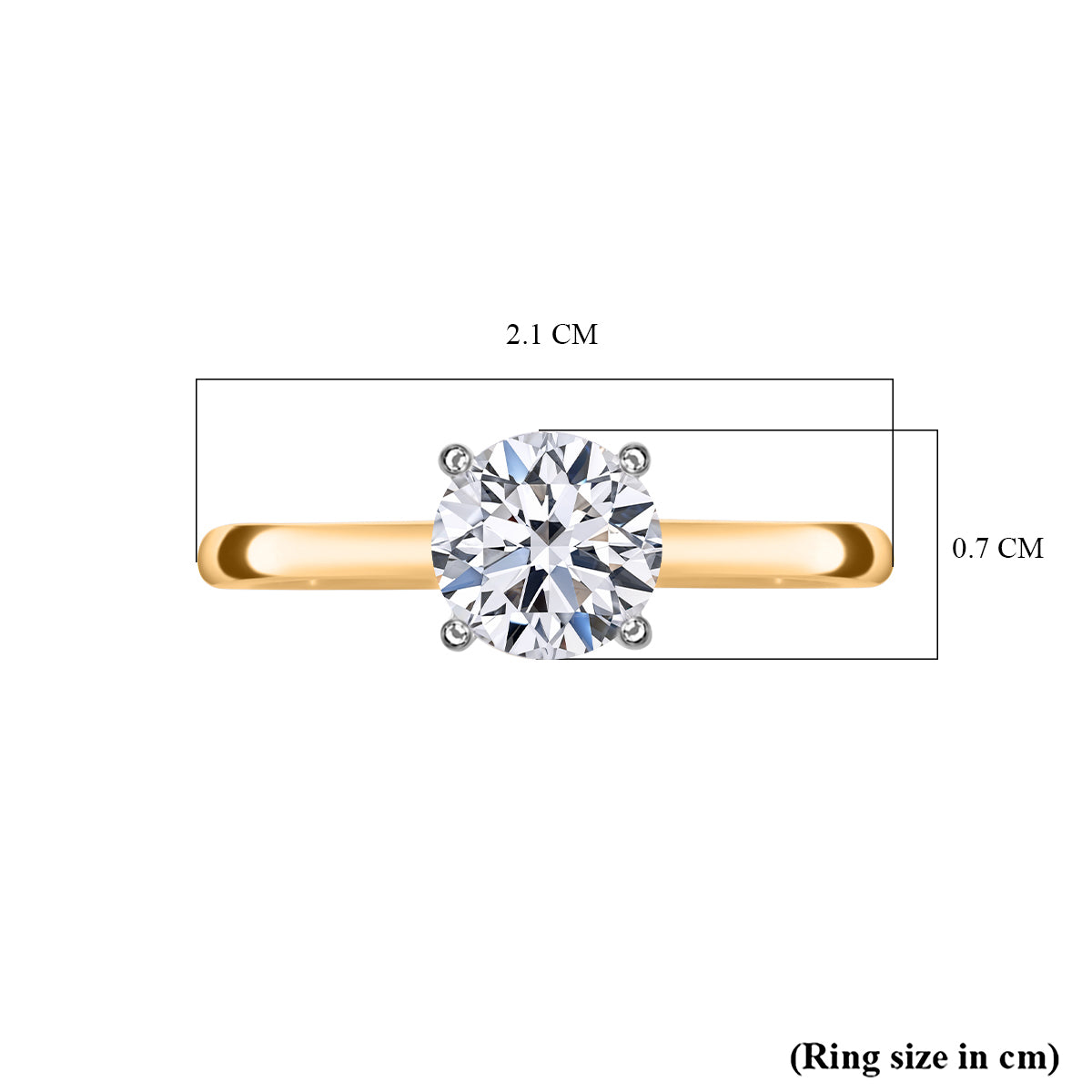 1.Ct JCK Vegas Closeout Luxuriant Diamond - 14K Yellow Gold IGI Certified (VS2-F) Lab Grown Diamond V32507172 6