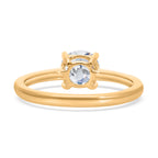 JCK Vegas Closeout Luxuriant Diamond - 14K Yellow Gold IGI Certified (VS2-F) Lab Grown Diamond Solitaire Ring 1.00 Ct.