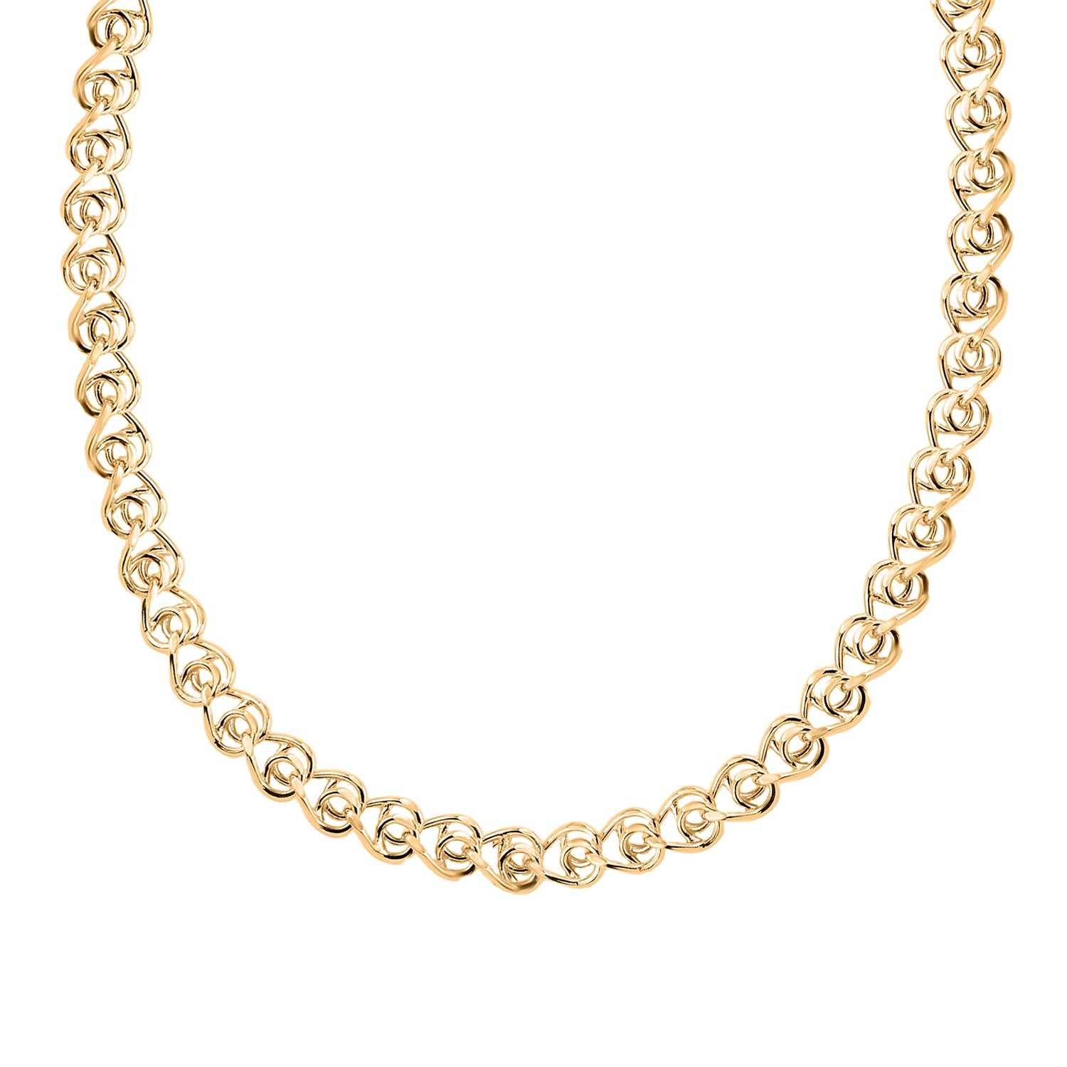 Maestro Collection - 9K Yellow Gold Infinity Necklace (Size - 24) 7786465 0