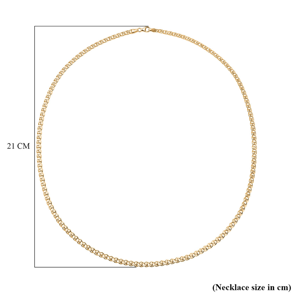Maestro Collection - 9K Yellow Gold Infinity Necklace (Size 24) with Lobster Clasp. Gold Wt 4.90 Gms_7786465_5
