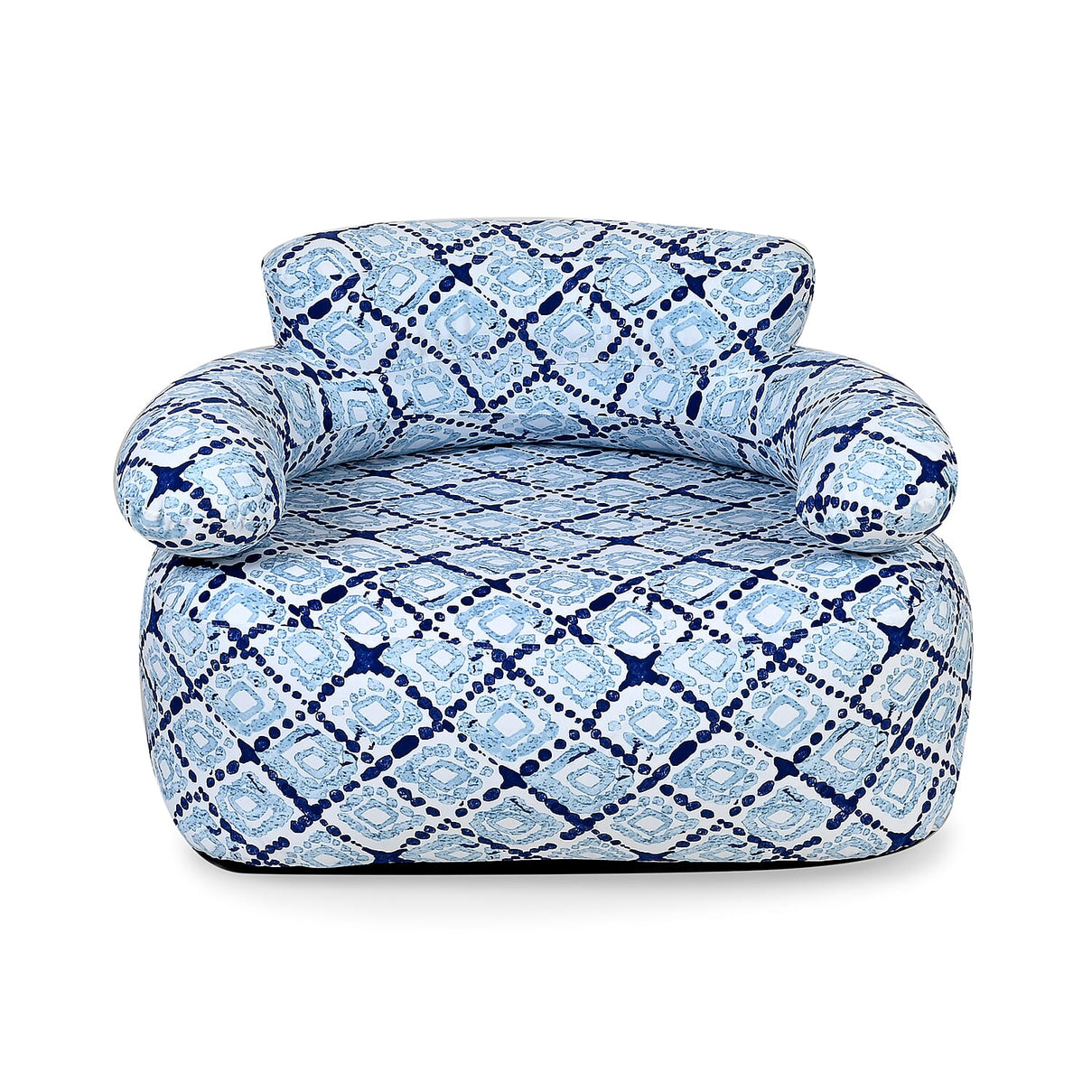Portable Single Size Inflatable Geometric Pattern Sofa 7790141 0