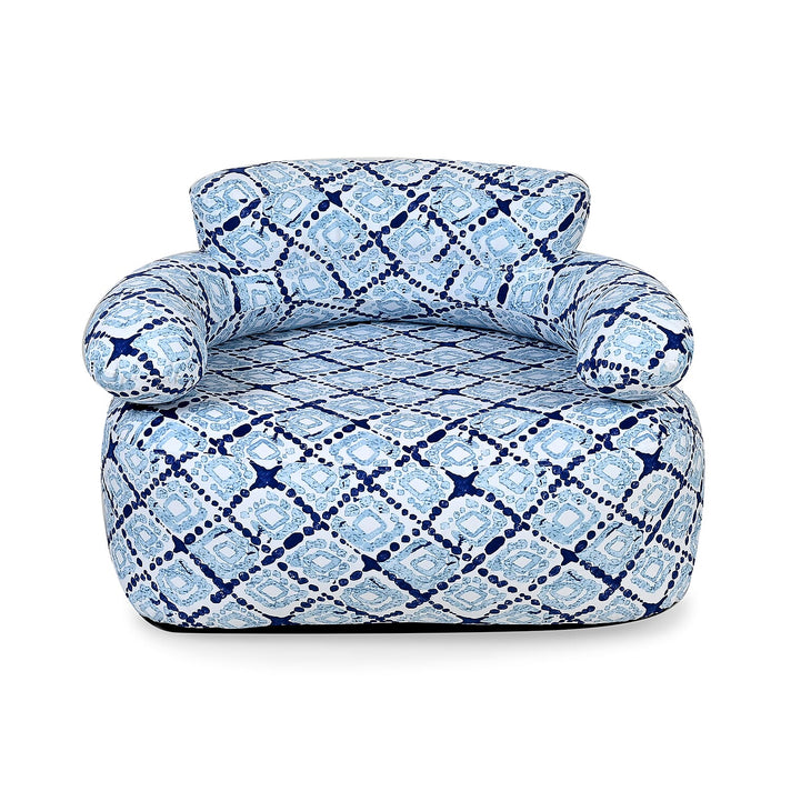 Portable Single Size Inflatable Geometric Pattern Sofa 7790141 1