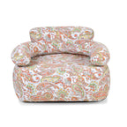 Fabric Covered Portable Inflatable Love SeatOutdoors and Indoors (Size 105x88x37 cm) - Brown_7790217
