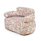 Fabric Covered Portable Inflatable Love SeatOutdoors and Indoors (Size 105x88x37 cm) - Brown_7790217_1