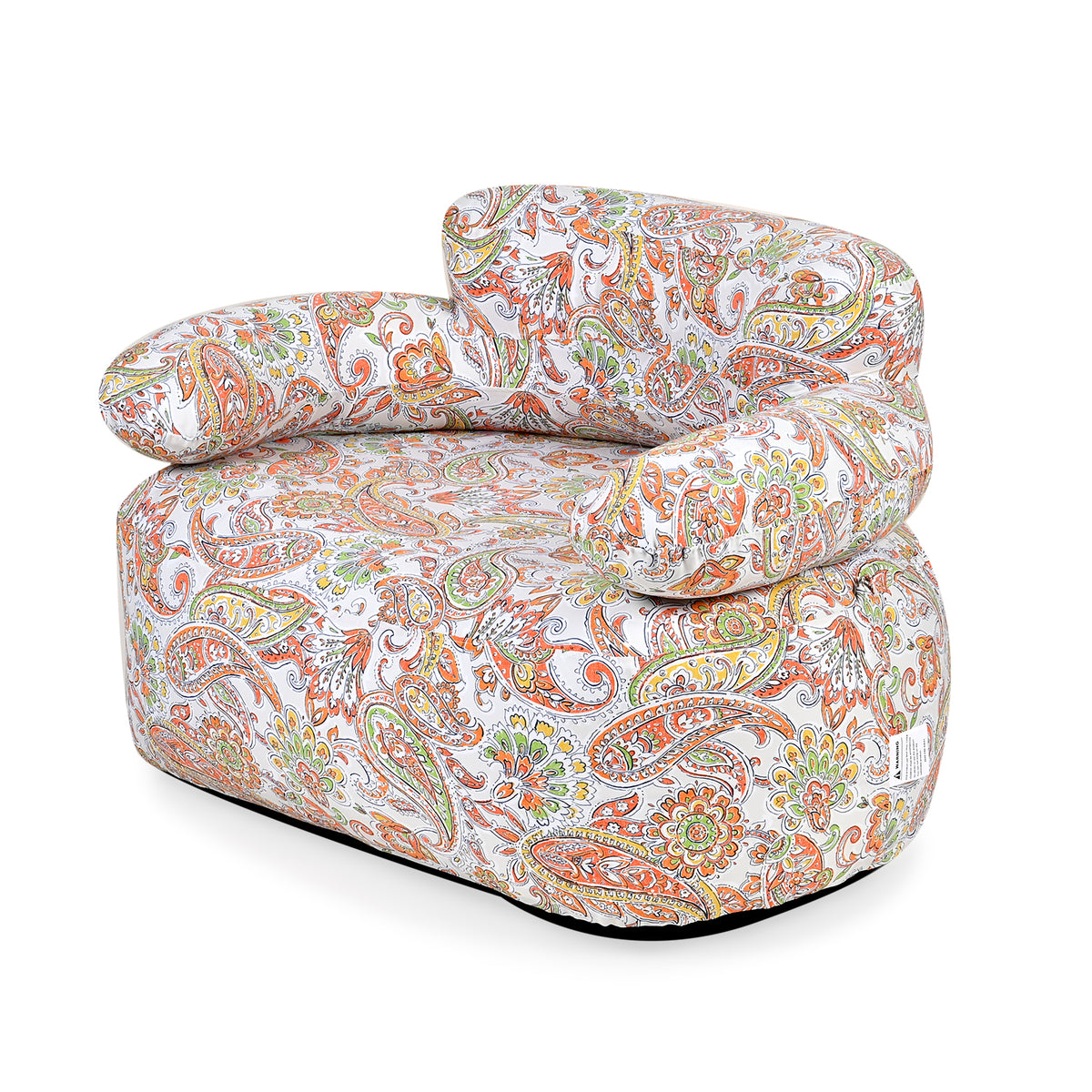 Portable Single Size Inflatable Paisley Pattern Sofa V32583801 2