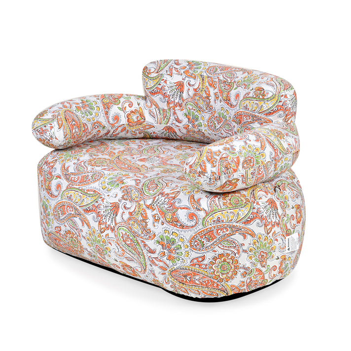 Portable Single Size Inflatable Paisley Pattern Sofa V32615548 2