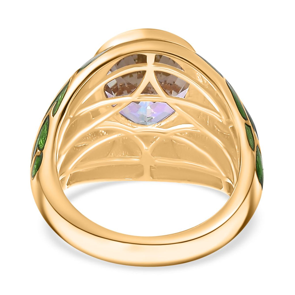 Mercury Mystic Topaz Solitaire Ring in 18K YG Vermeil Plated Sterling Silver 4.15 Ct, Silver Wt. 7.01 Gms_7790933_5