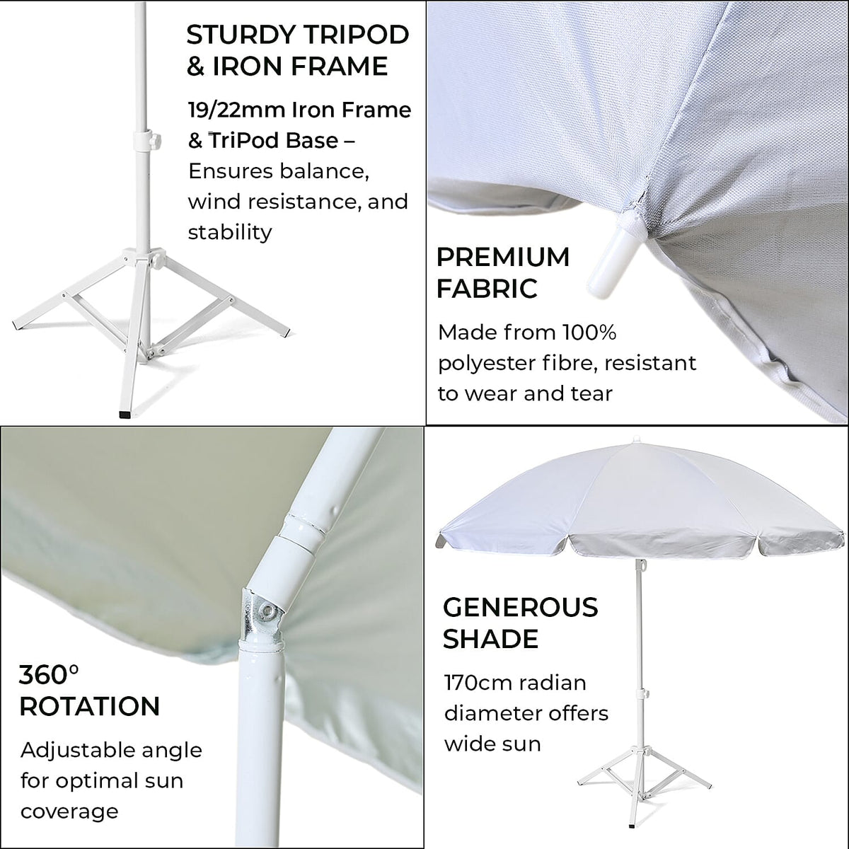 Beach Umbrella With a Bag - Grey 7791115 7