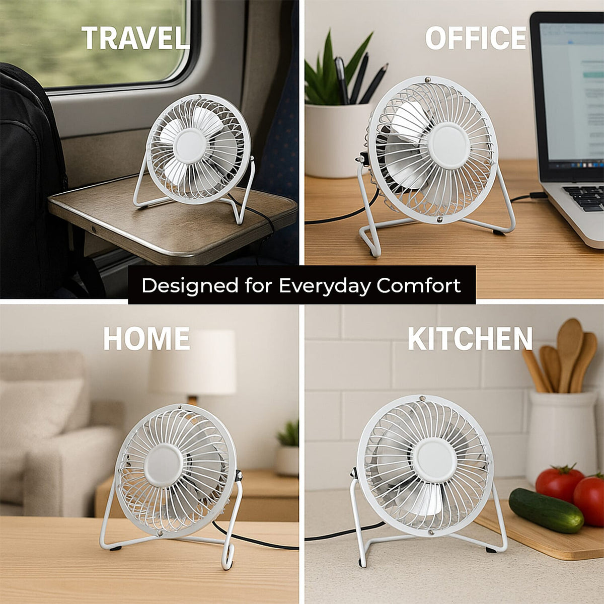 Oxycool 4-Inch USB Mini Desk Fan 7791304 1