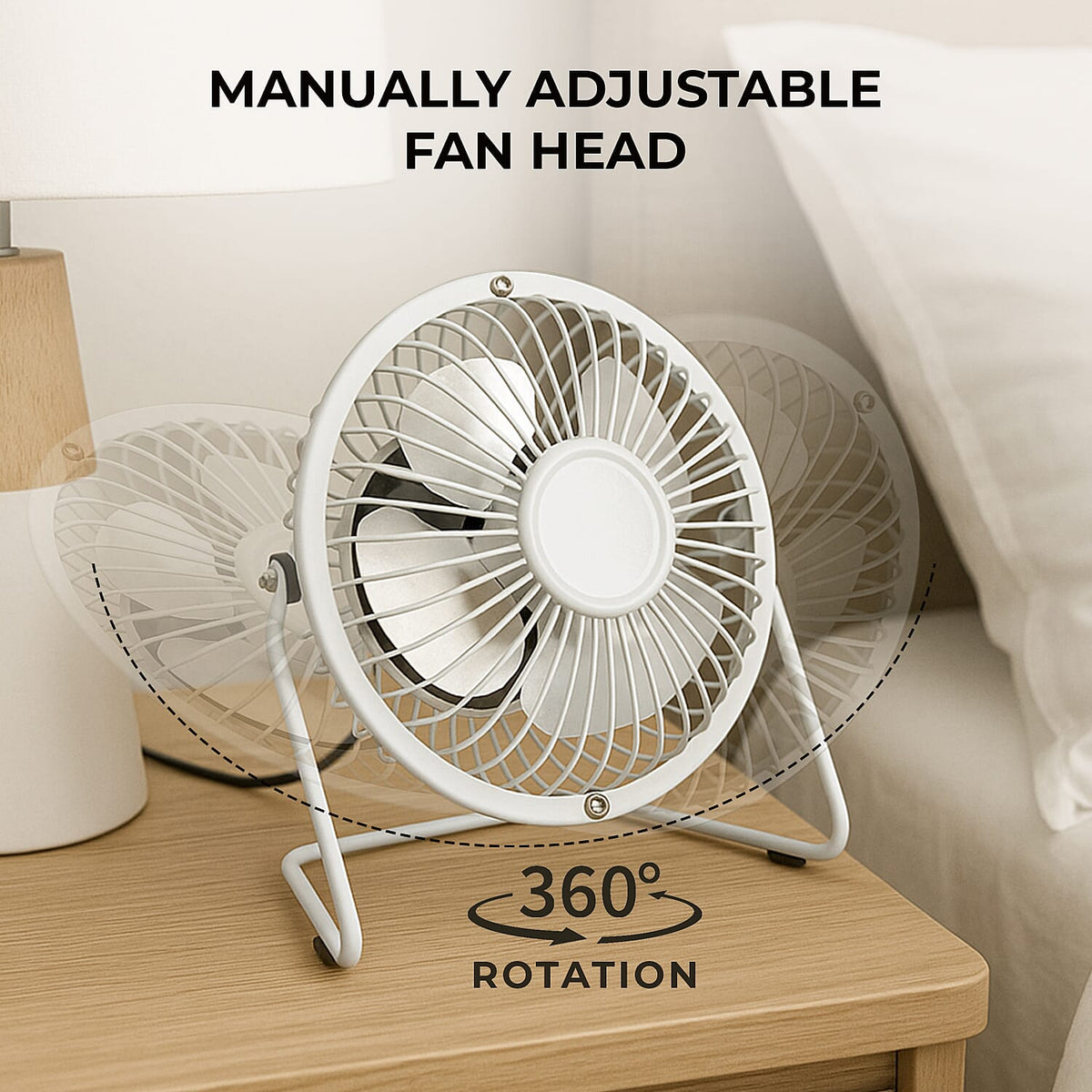 Oxycool 4-Inch USB Mini Desk Fan 7791304 4