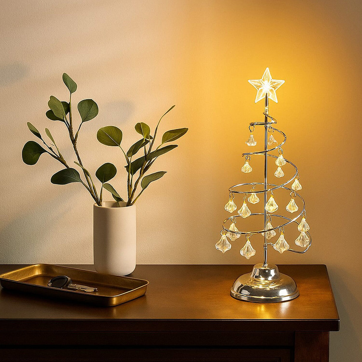 LED Christmas Tree Lamp with Crystal Star Light 7791948 3