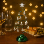 LED Christmas Tree - Green - 19 Crystals - (3xAAA batteries not inc)