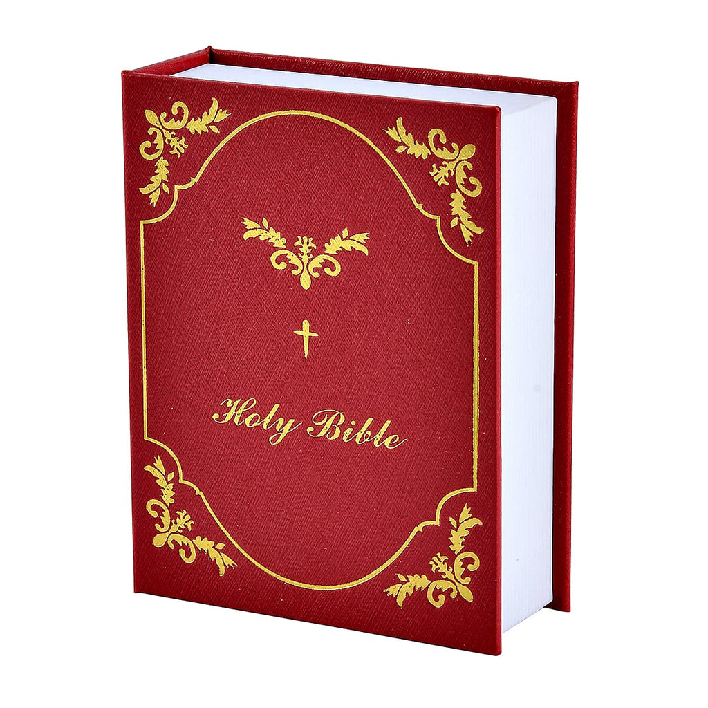 Elegant Holy Bible Locket Pendant with Adjustable Slider Chain (up to 28 Inches) - includes Premium Presentation Gift Box