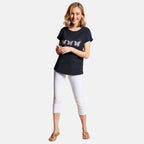 Emreco Butterfly Foil T-Shirt (Size 14) - Black_7792971_1