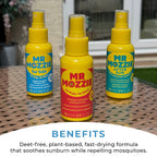 Mr Mozzie Mosquito Repellent Travel Set (Inc. 75ml Adult Mosquito Repellent, 75ml Kids Mosquito Repellent & 75ml Aftersun with Mosquito Repellent)
