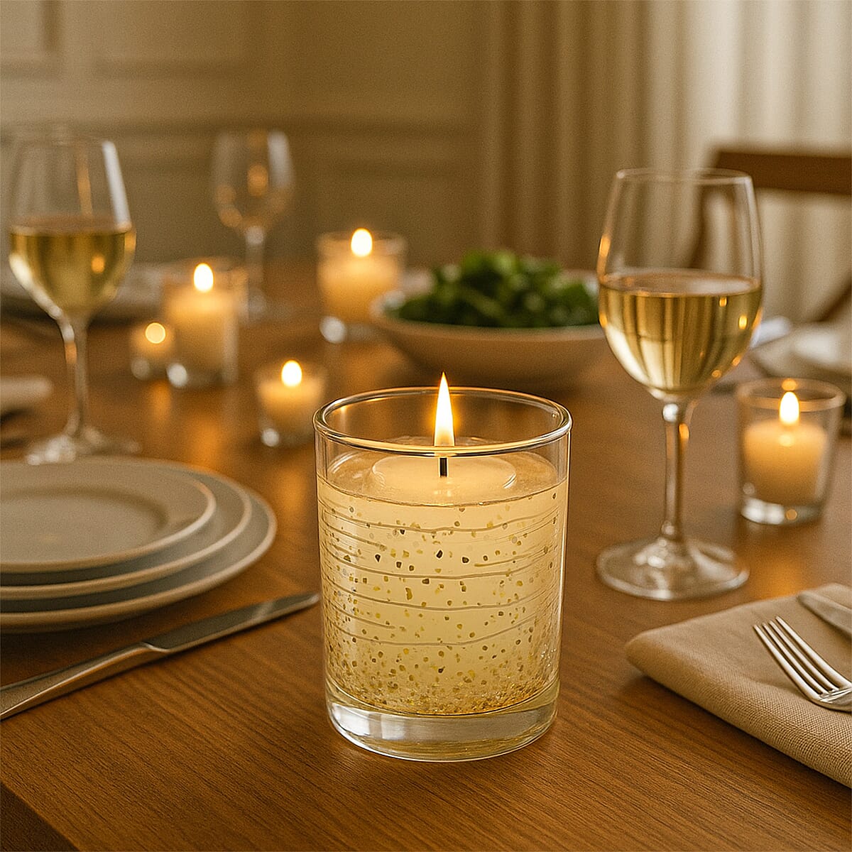 Light-Sensing LED Gel Wax Candle with Fragrance 7796211 2