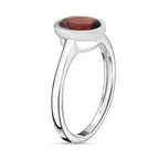 Red Garnet Solitaire Ring Sterling Silver 1.44 Ct._7796861_3